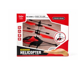 Helicoptero volador en caja exhibidora 